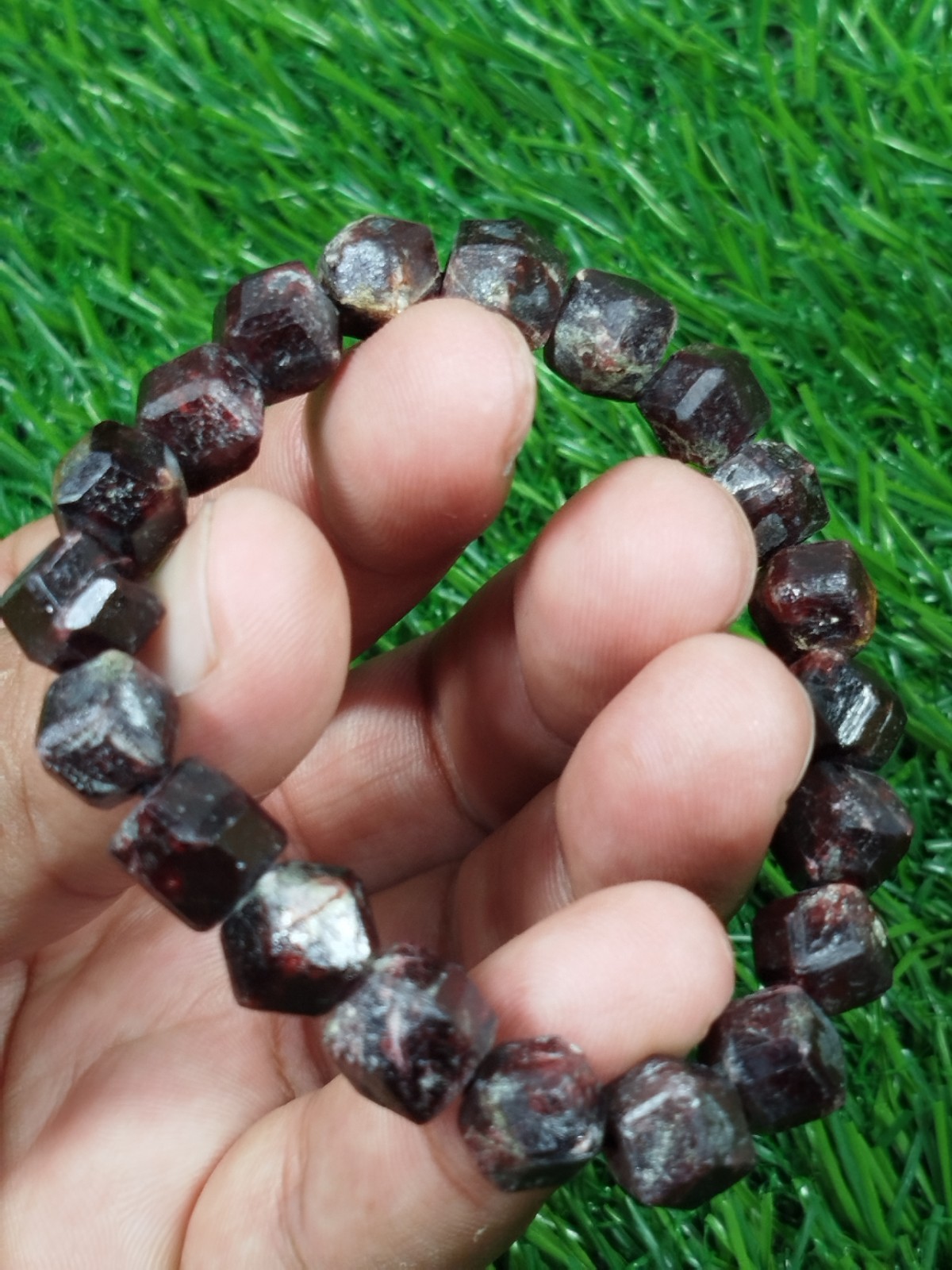 44 Grams Almandine Garnet Stackable Bracelet From Skardu Pakistan
