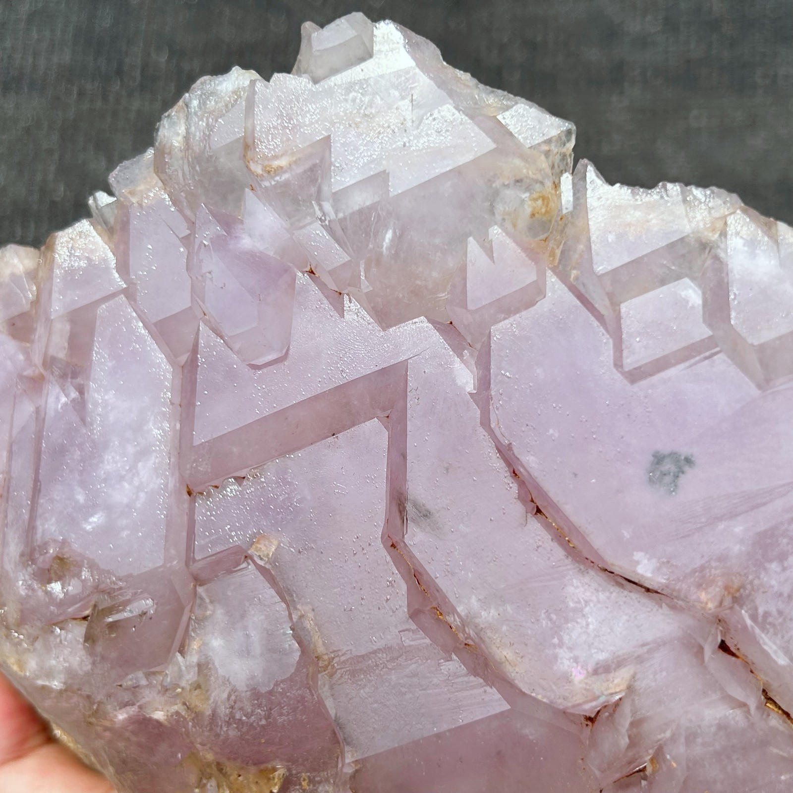 All 6.6LB Natural Amethyst Skeleton Crystal Quartz Rough Mineral specimens A215