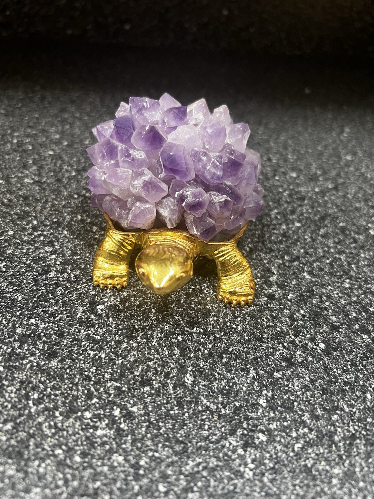 Tortoise Natural Amethyst Turtle Handcrafted Gemstone Purple Unique Gift
