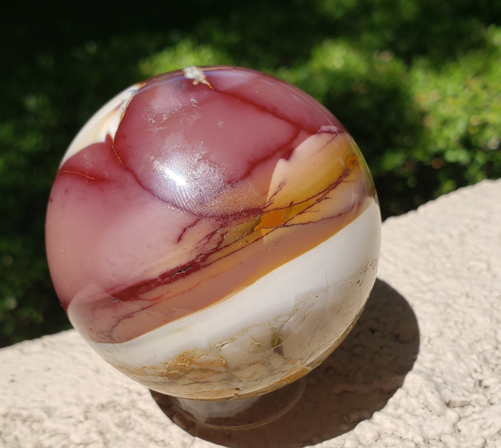 2.5″ Mookaite Jasper Crystal Sphere Ball Orb, 320g or 11.3 oz