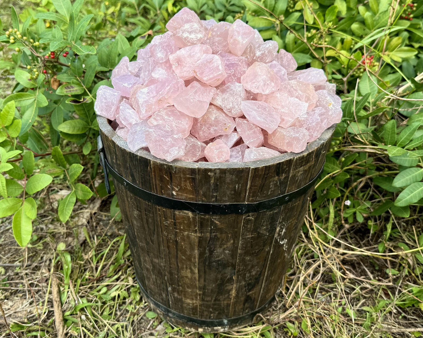 1/4 lb Bulk Lot Natural Rough Rose Quartz Crystals (Raw Reiki Love Healing 4 oz)