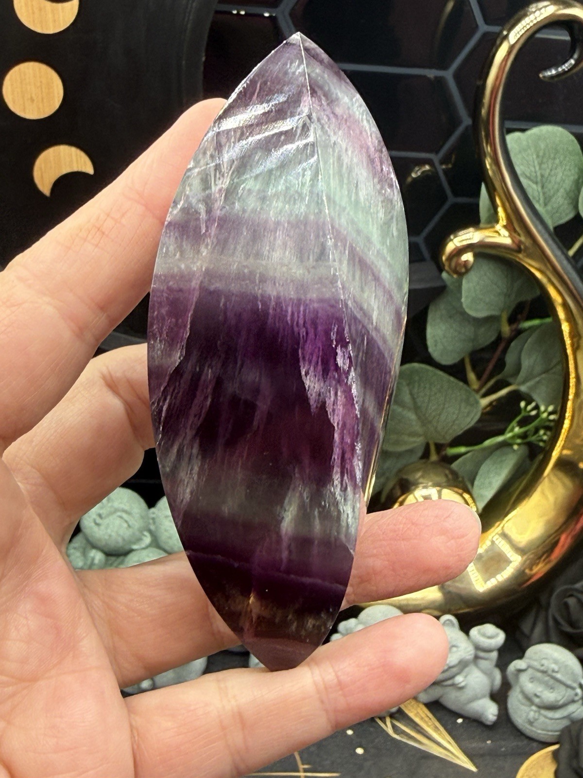 Natural Candy Fluorite Twists Freeform Beautiful Colors Free shipping
