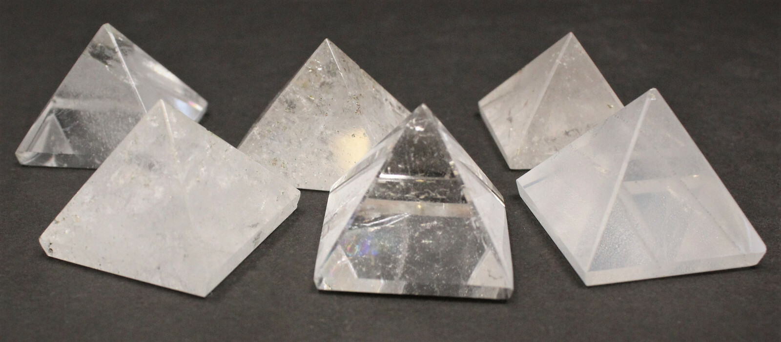 Clear Quartz Crystal Pyramid (Medium 1″ – 1.25″) Reiki Clear Quartz Pyramid