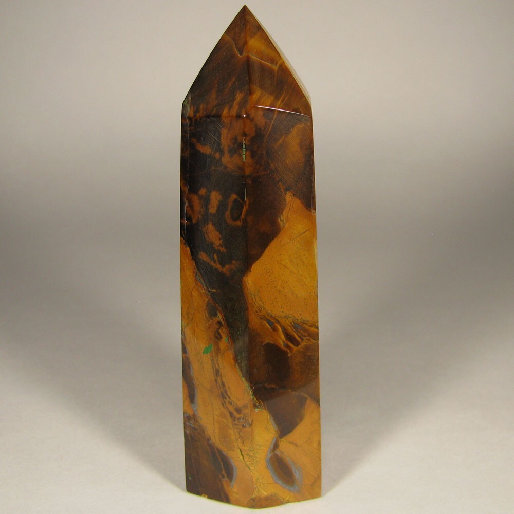 4″ TIGER EYE Polished Gemstone Point Tower Obelisk – South Africa