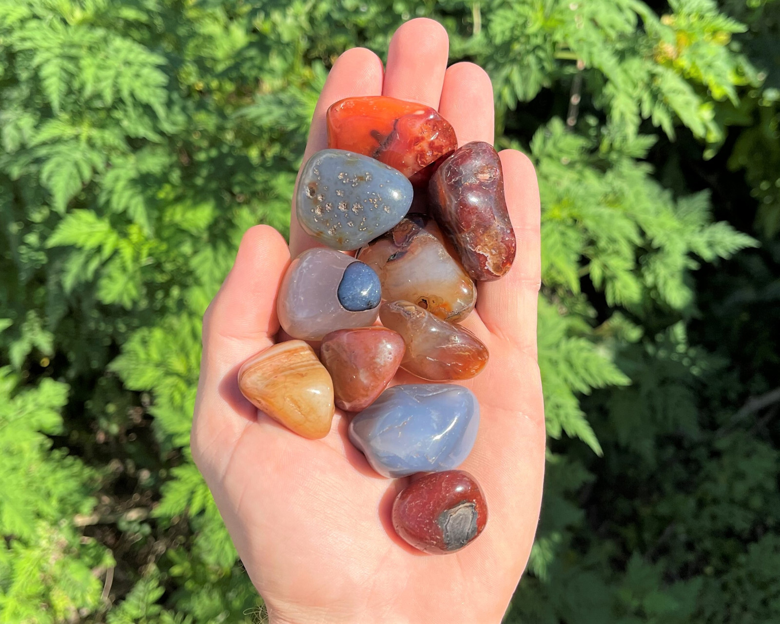 Assorted Mix Tumbled Agate Stones: Natural Agate Crystals Wholesale Bulk Lots