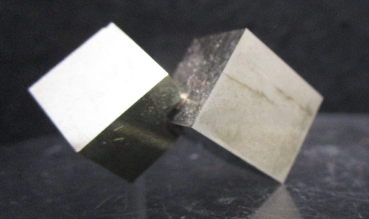 Super Awesome Pair of Intergrown Pyrite Crystal Cubes- Navajun Rioja, Spain 2