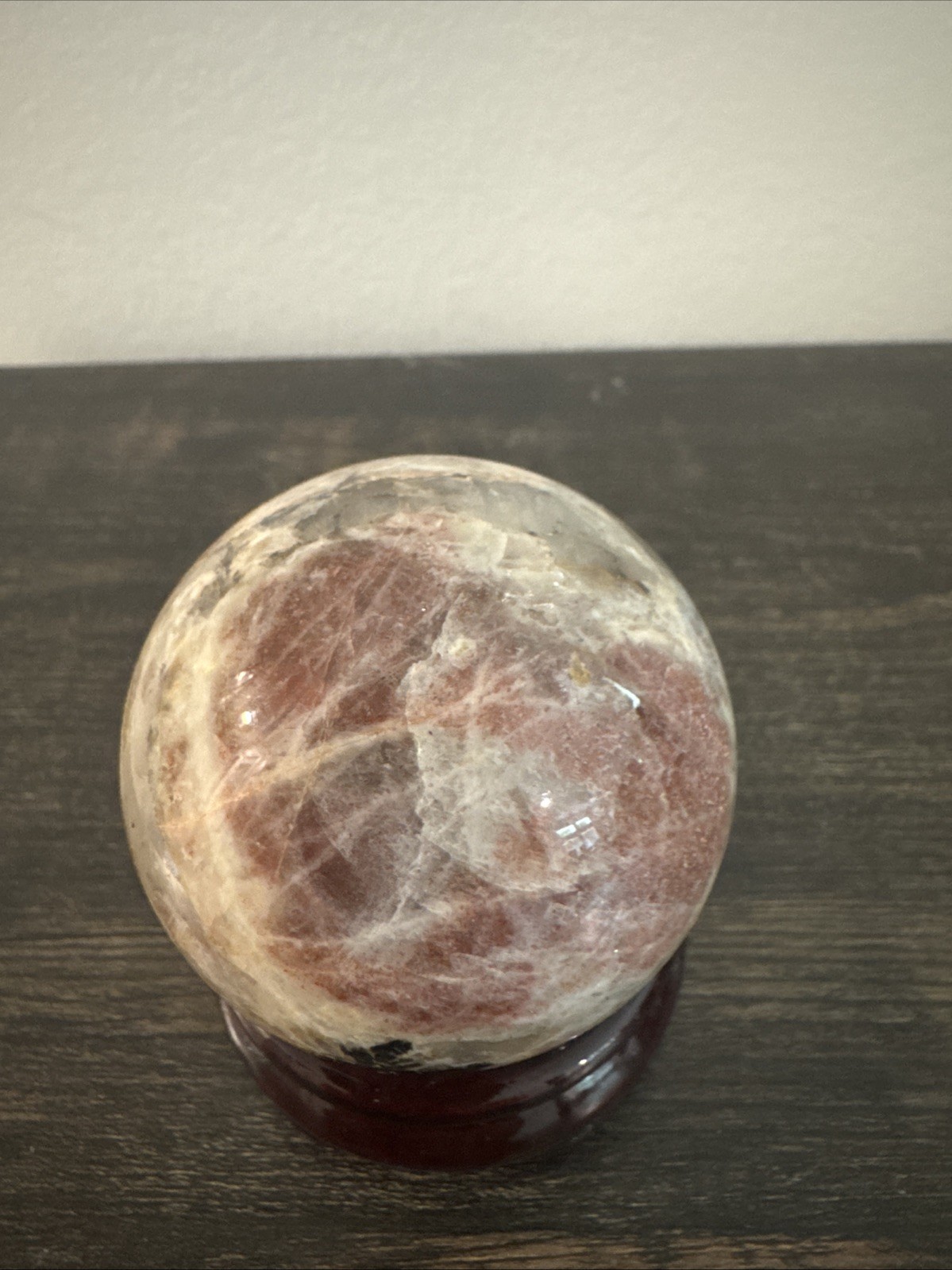 Sunstone Crystal Sphere 196 Grams 52 mm Flashy