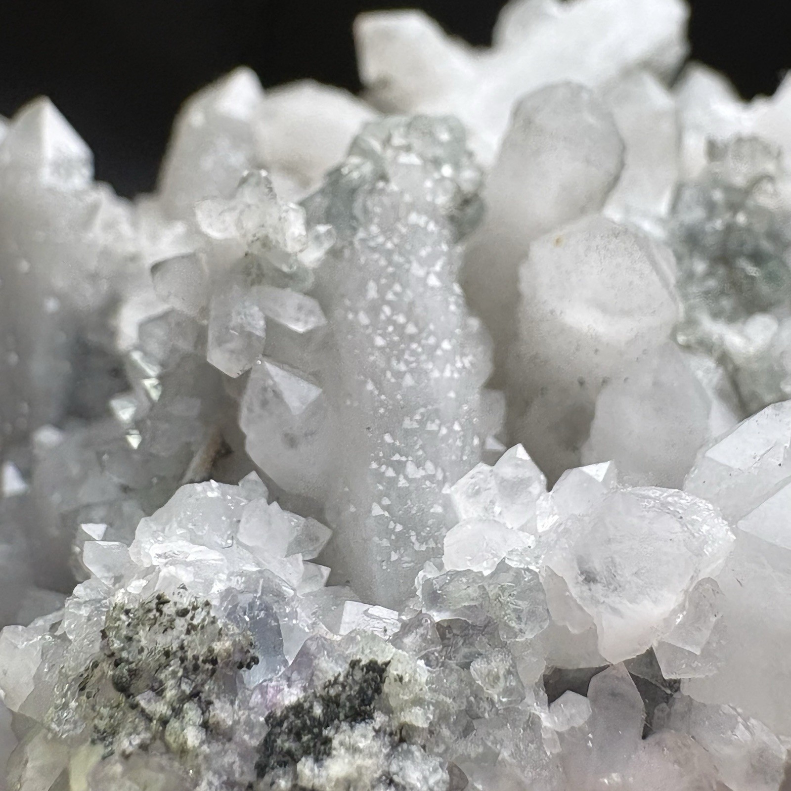 Natural Chlorite Quartz w/ Fluorite Cluster Specimen Inner Mongolia Specimen