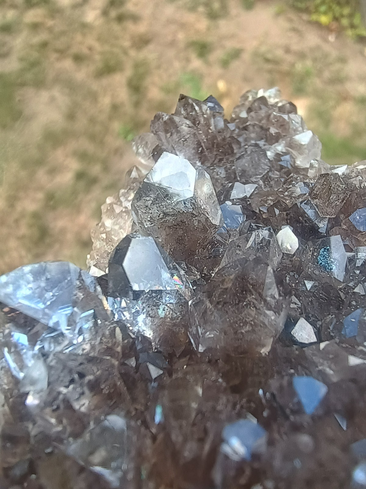 Herkimer 💎Perchers On 🖤 Smokey Druze Plate (Rare Piece) Miner Direct ⚒️