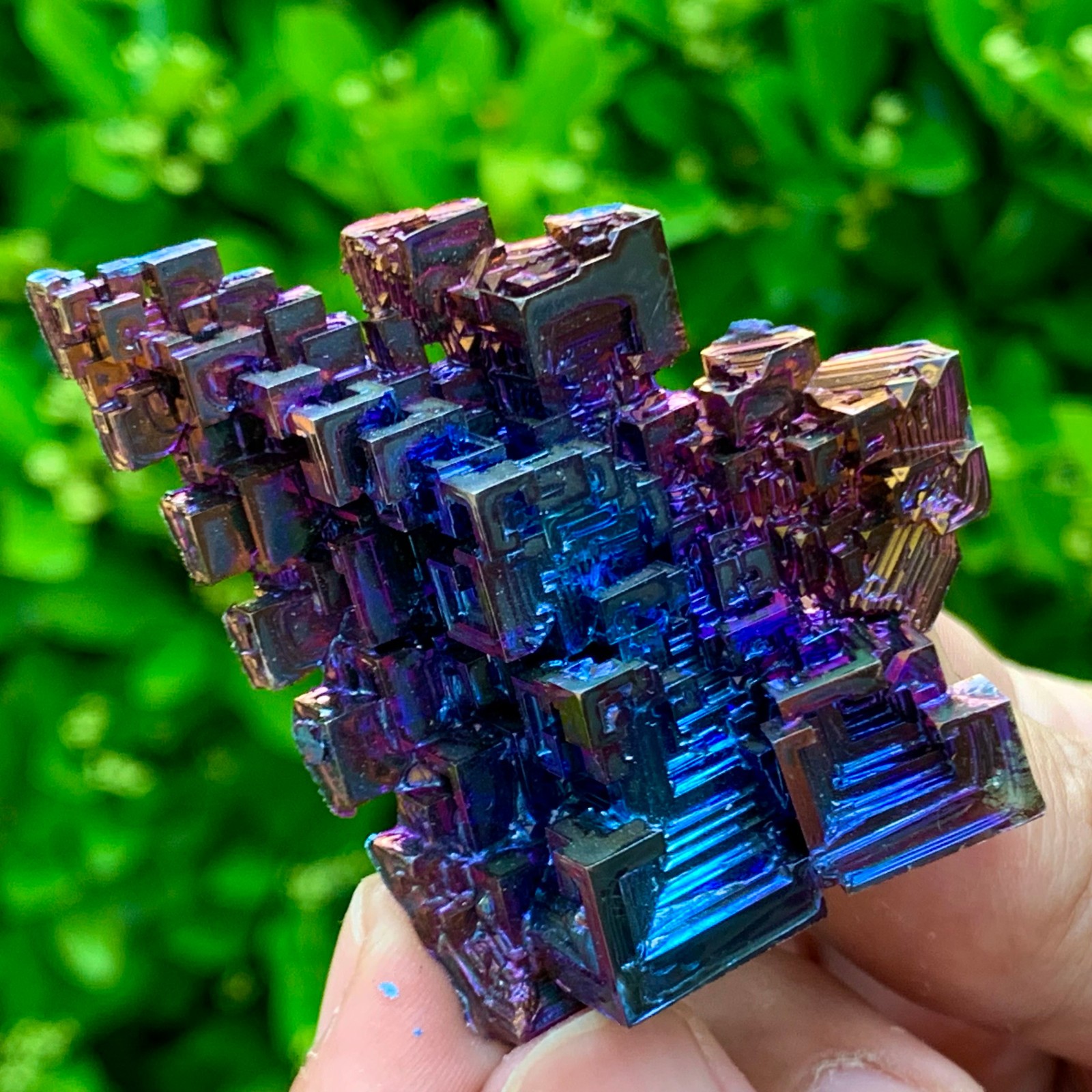 45G ram Bismuth rainbow crystal elementBi gemstone Mineral specimen healing