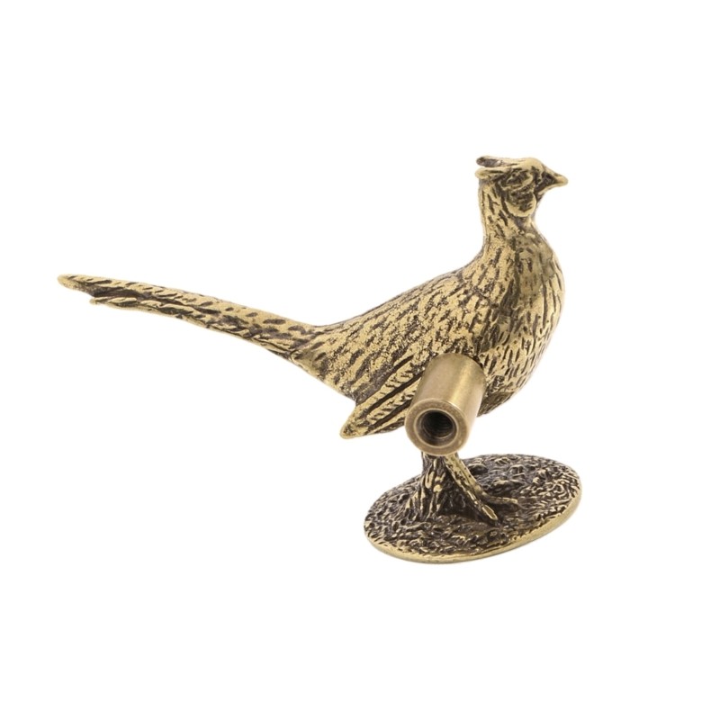 Furniture Handle Long Tail Pheasant Pattern Traditional Chinese Cabinet Knob