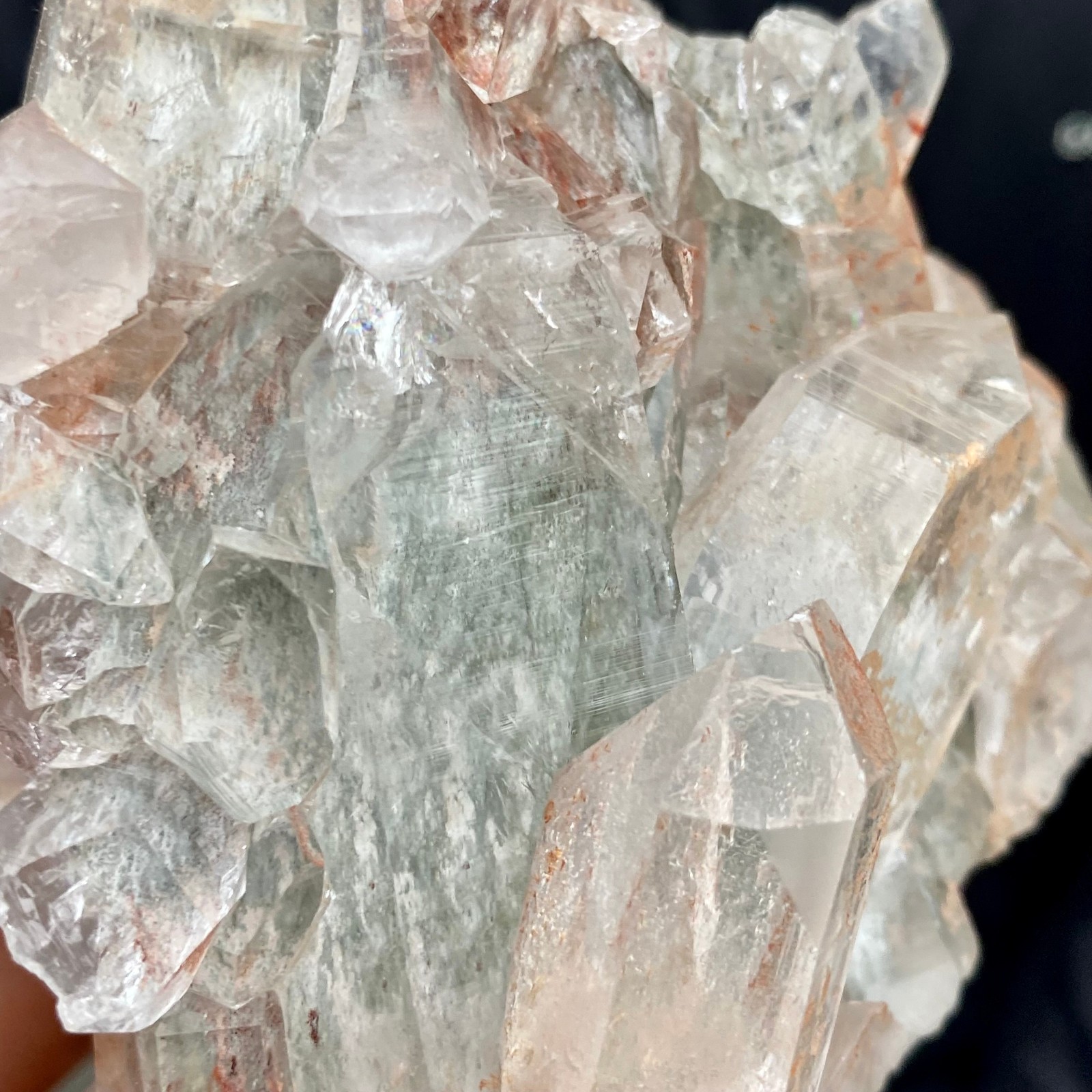 1.26LB A+++ Natural white Crystal Himalayan quartz cluster /mineralsls