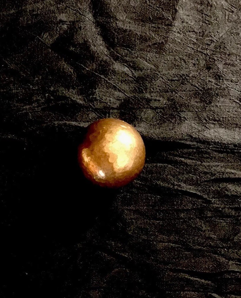 Copper Solid Small Sphere 5in Round , 1 1/2 ht, 294.4g