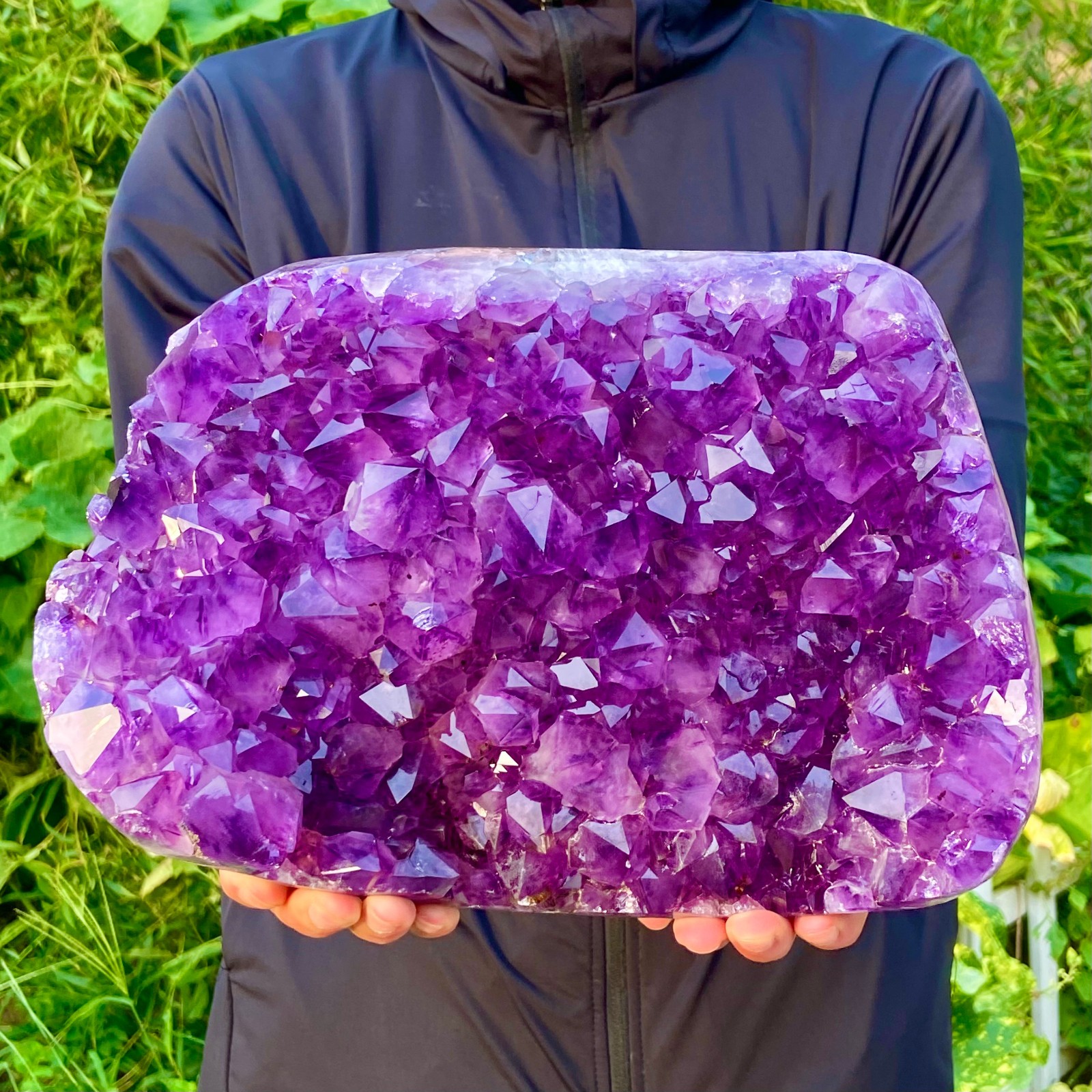 10.69LB Natural Amethyst geode quartz cluster crystal specimen energy healing