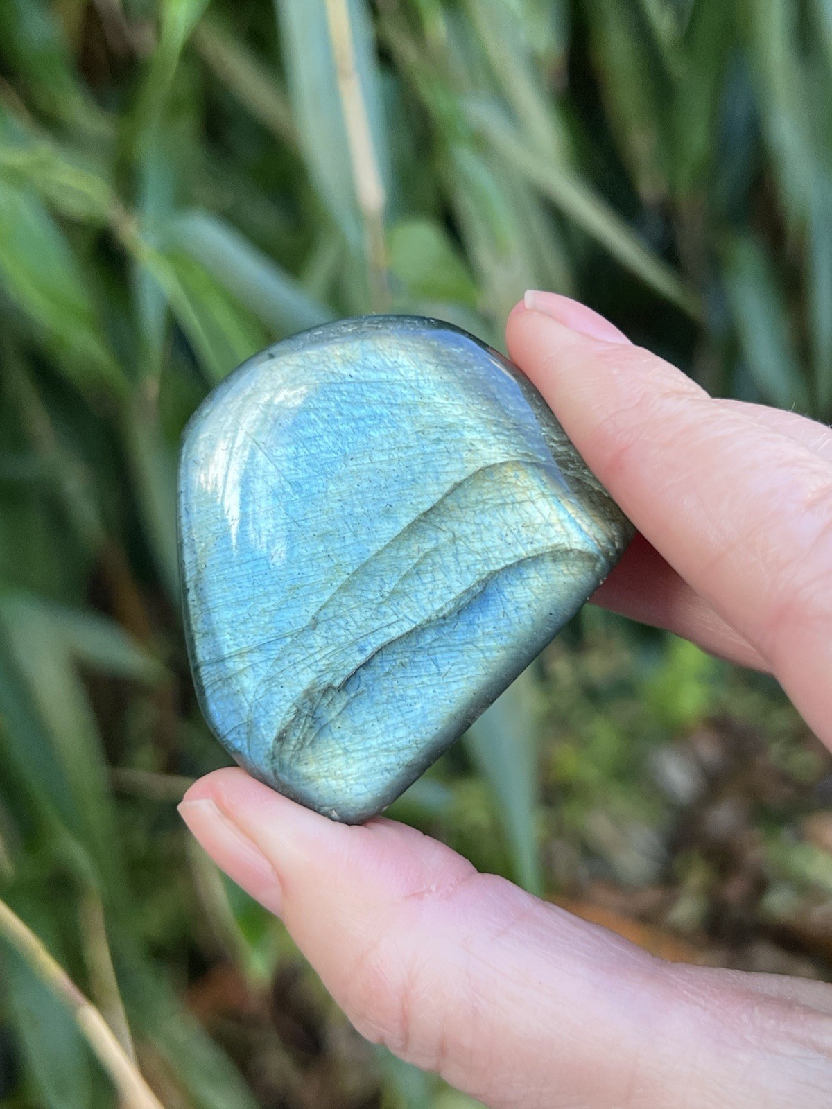 Deep Blue Labradorite Freeform Iridescent Crystal AAA+ 13