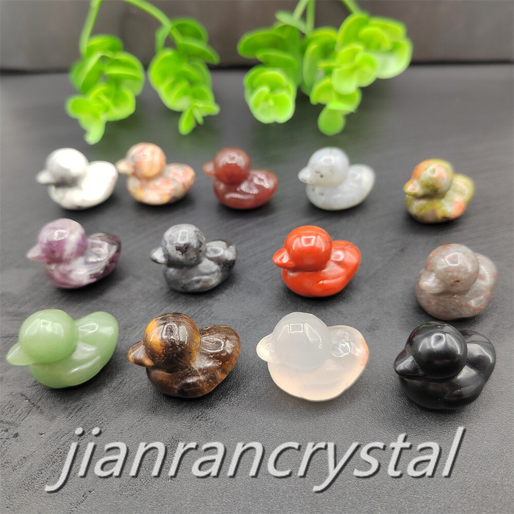 50pcs Mix Natural Quartz Crystal Duck Skull Carved Animal Skull Wholesale