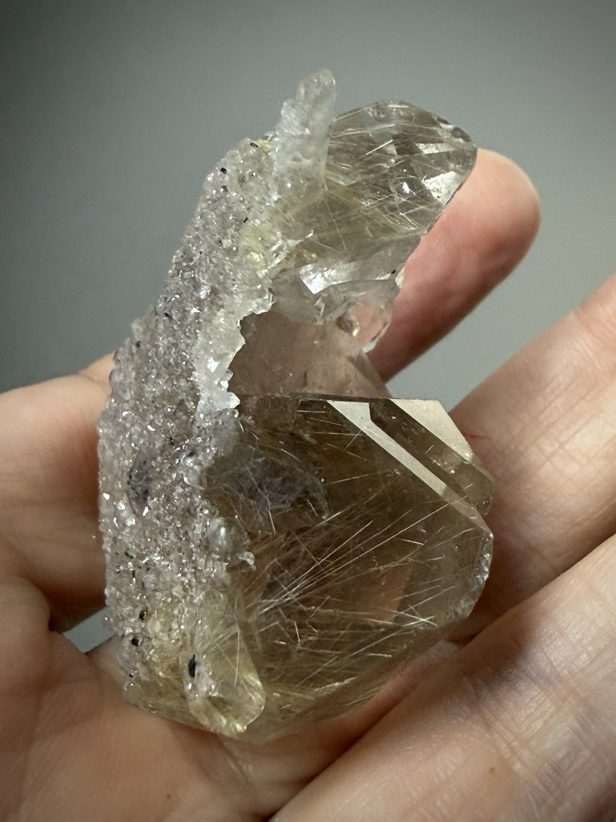 Rutilated Quartz Crystal Gold Rutile Inclusion Quartz Druzy Quartz Brazil