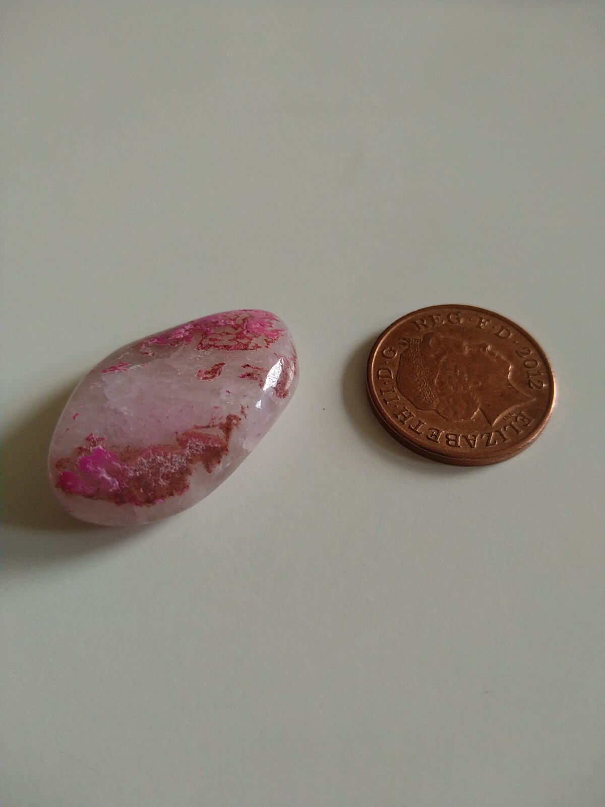 1 X Crazy Lace Agate – High Quality Healing mineral crystal – beautiful pink