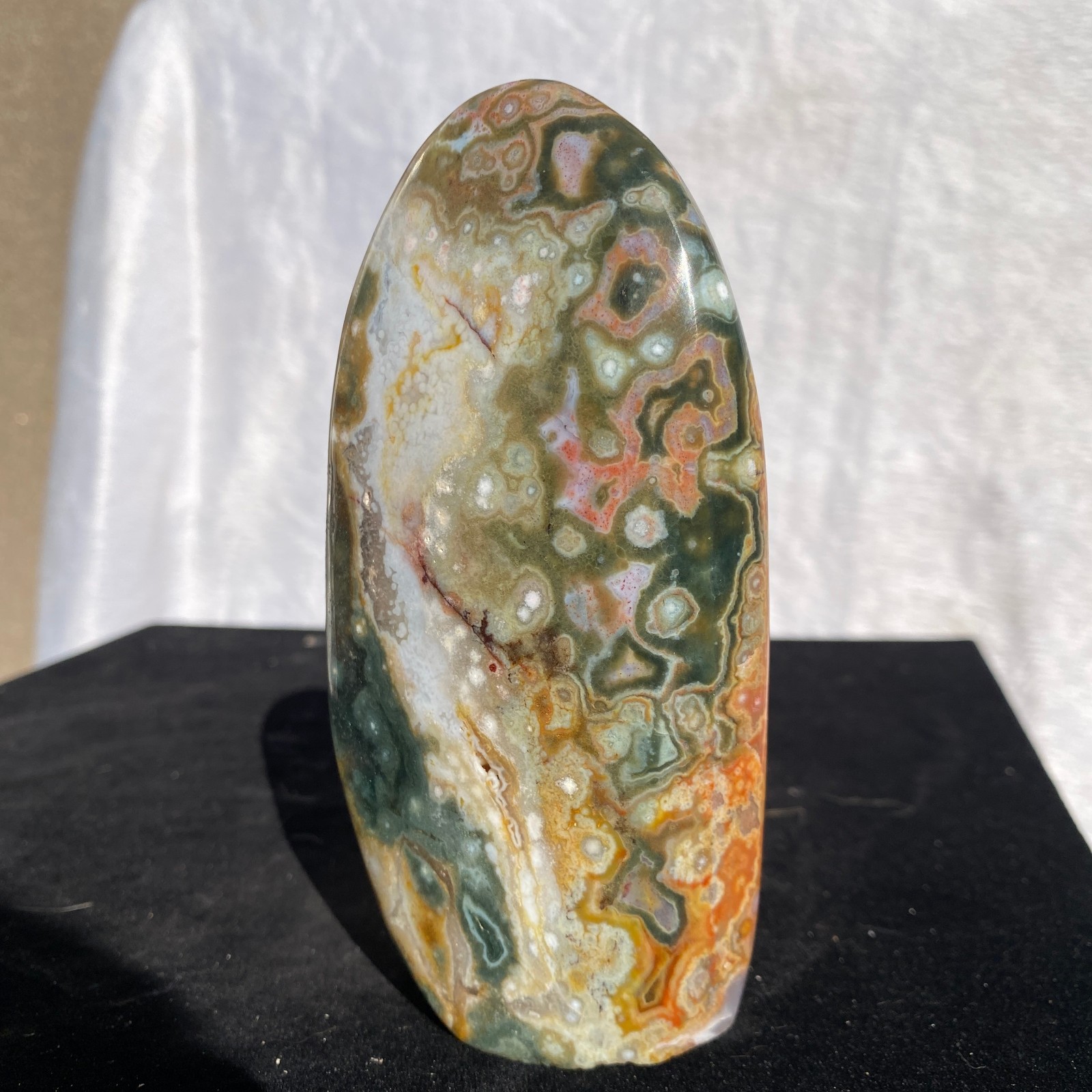 540g Natural polychrome Ocean Jasper Specimen Quartz Crystal Reiki Healing
