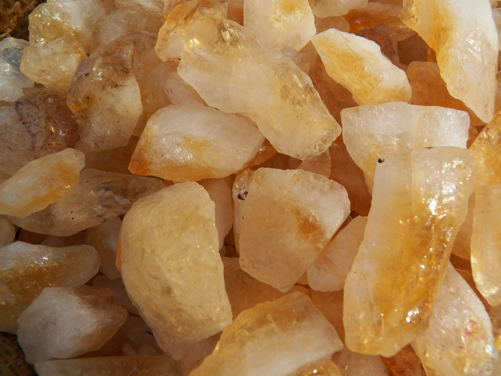 500 Carat Lots of Citrine Points Rough – Plus a FREE Faceted Gemstone