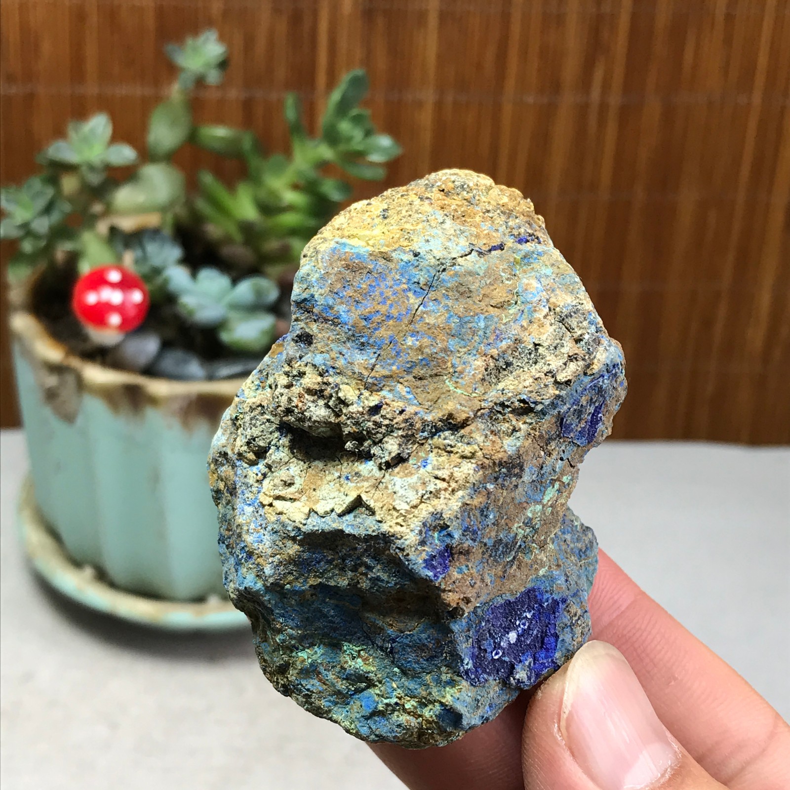 94g Natural Azurite/Malachite gemstone Rough original Crystal Specimen A5943