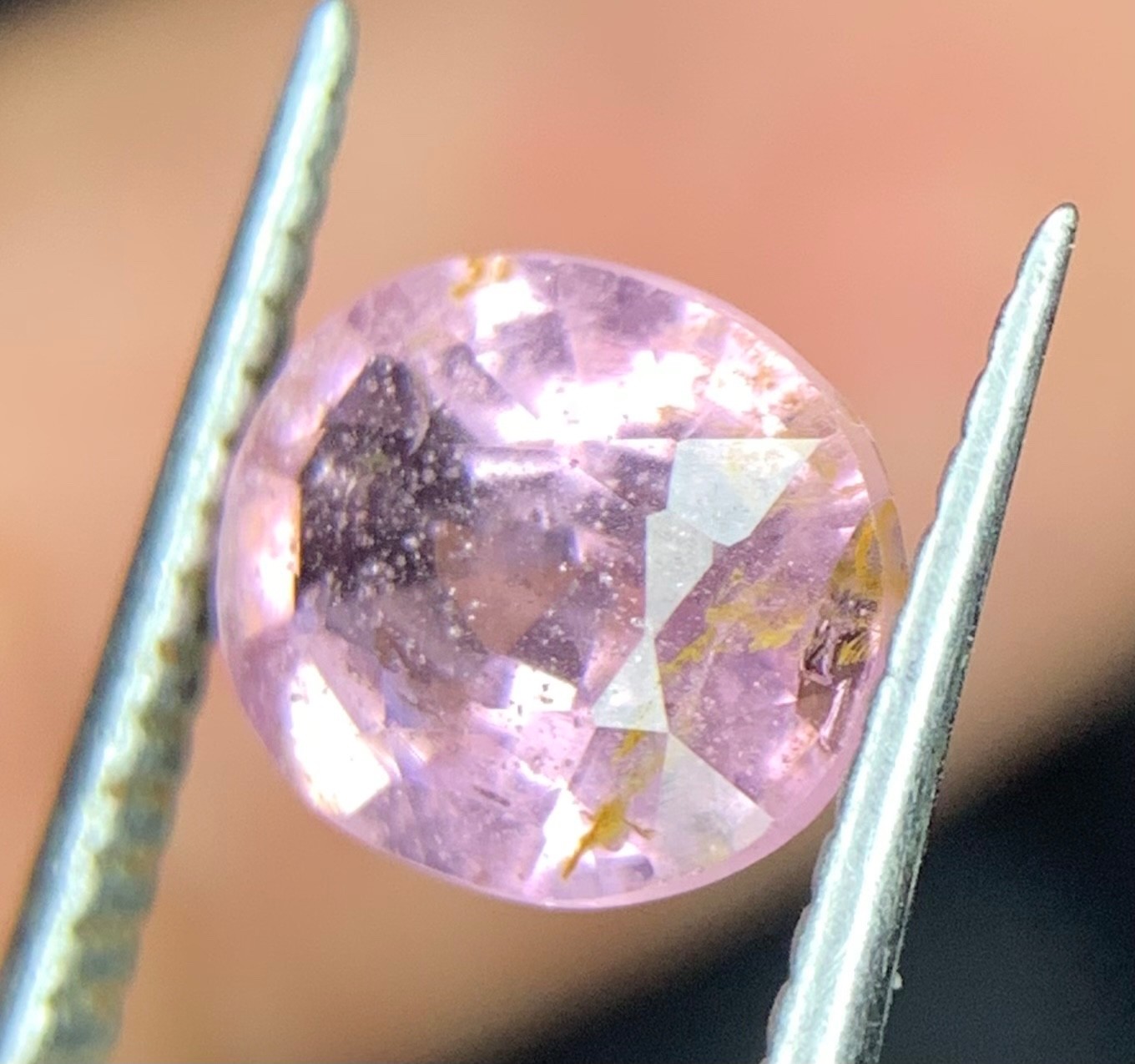 1.50 Ct Natural Pink Sapphire Loose Gemstone, Oval Cut Light Pink Corundum,