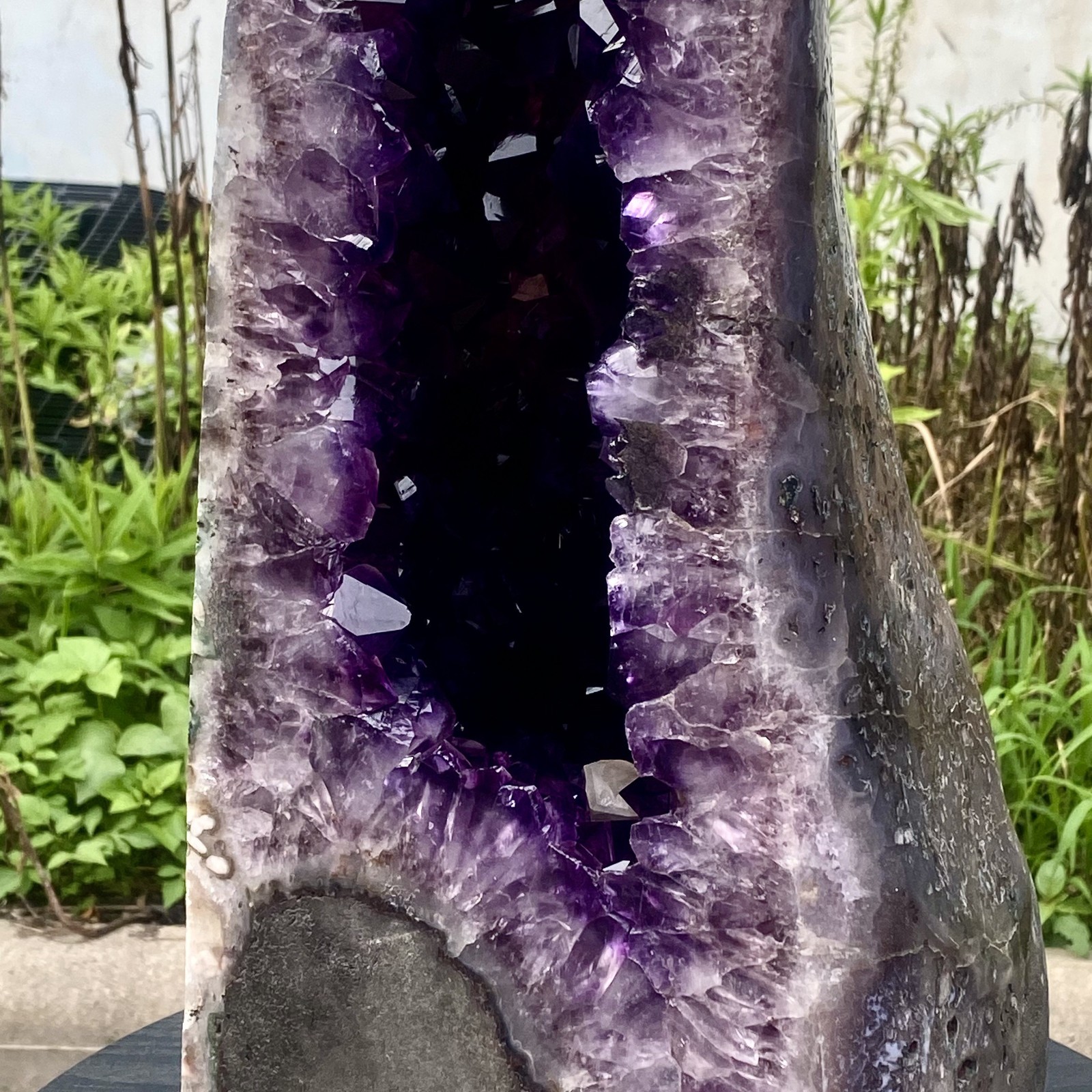 57LB Large Natural Amethyst Geode Cathedral Crystal Cluster Specimen Healing