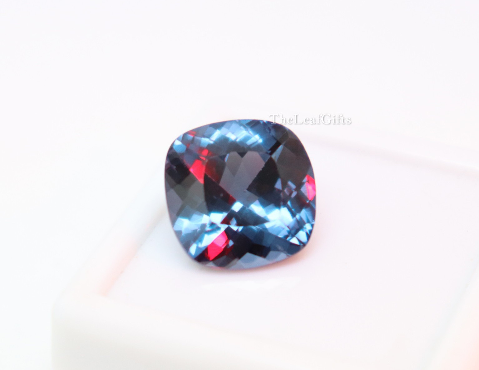 10.70 Ct Natural Certified Alexandrite Color Changing Cushion Cut