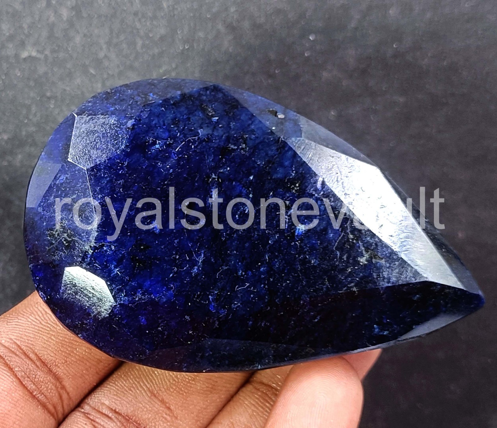 607.00 Ct Pear Cut Natural Blue Sapphire IGL Certified Opaque Loose Gems 5AOI