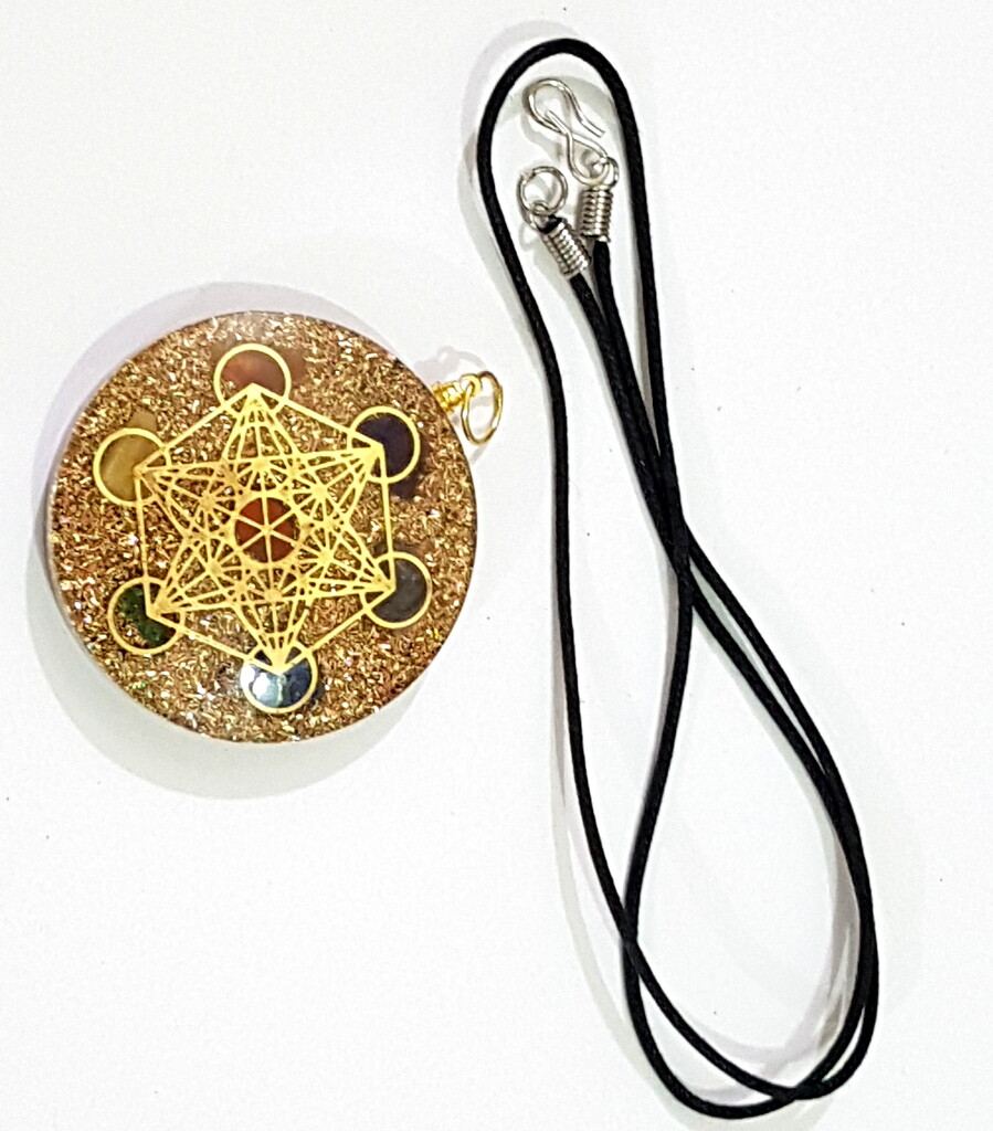 7 chakra orgone metatron complete energy pendant reiki healing emf protection