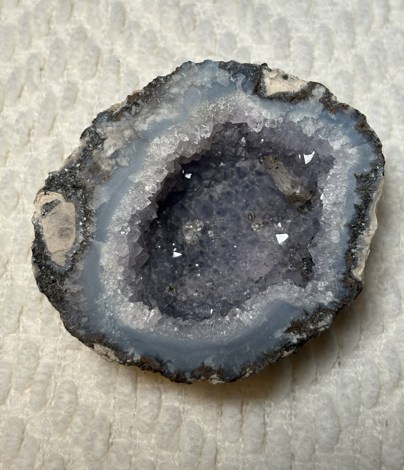 Mineral Collection – Amethyst Crystal Geode Cluster
