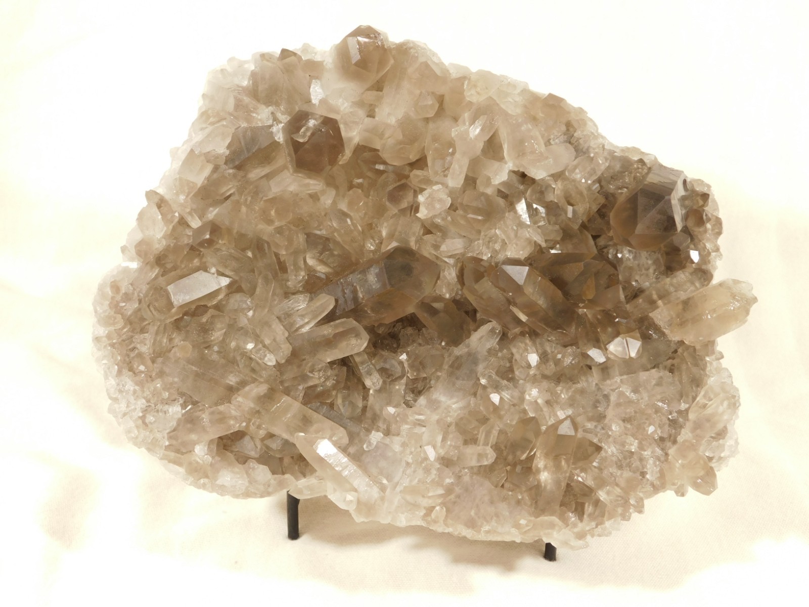 BIG! AAA SMOKY Quartz Crystal Cluster with Stand Brazil 1868gr