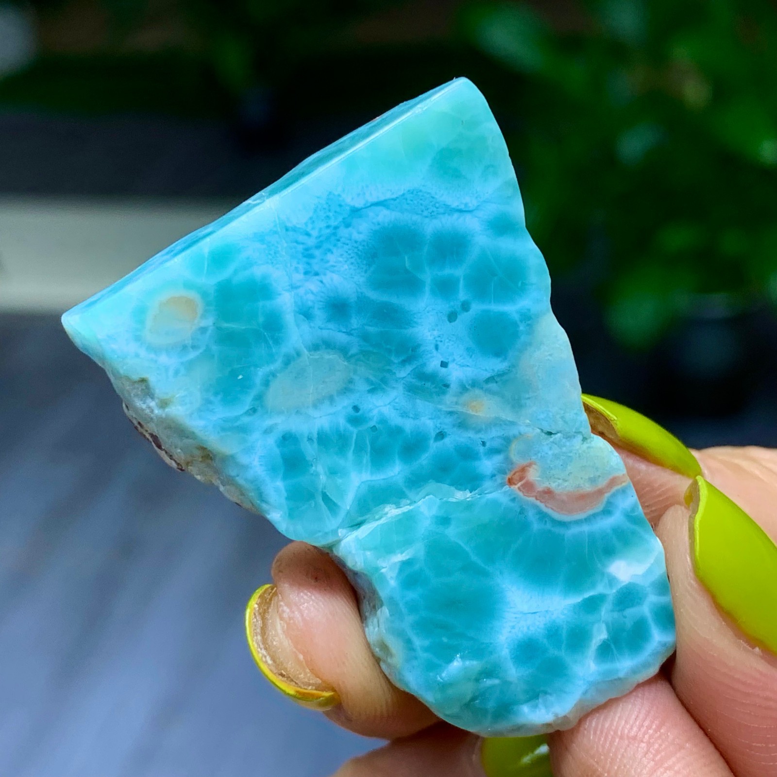 28G Natural larimar/hemimorphite Gorgeous rough raw Crystal Mineral Specimen