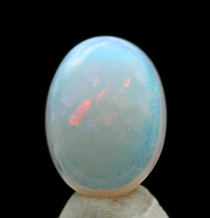 Rare OPAL natural Australia Fire SOLID Matrix BOULDER Gem Cabochon Estate Piece