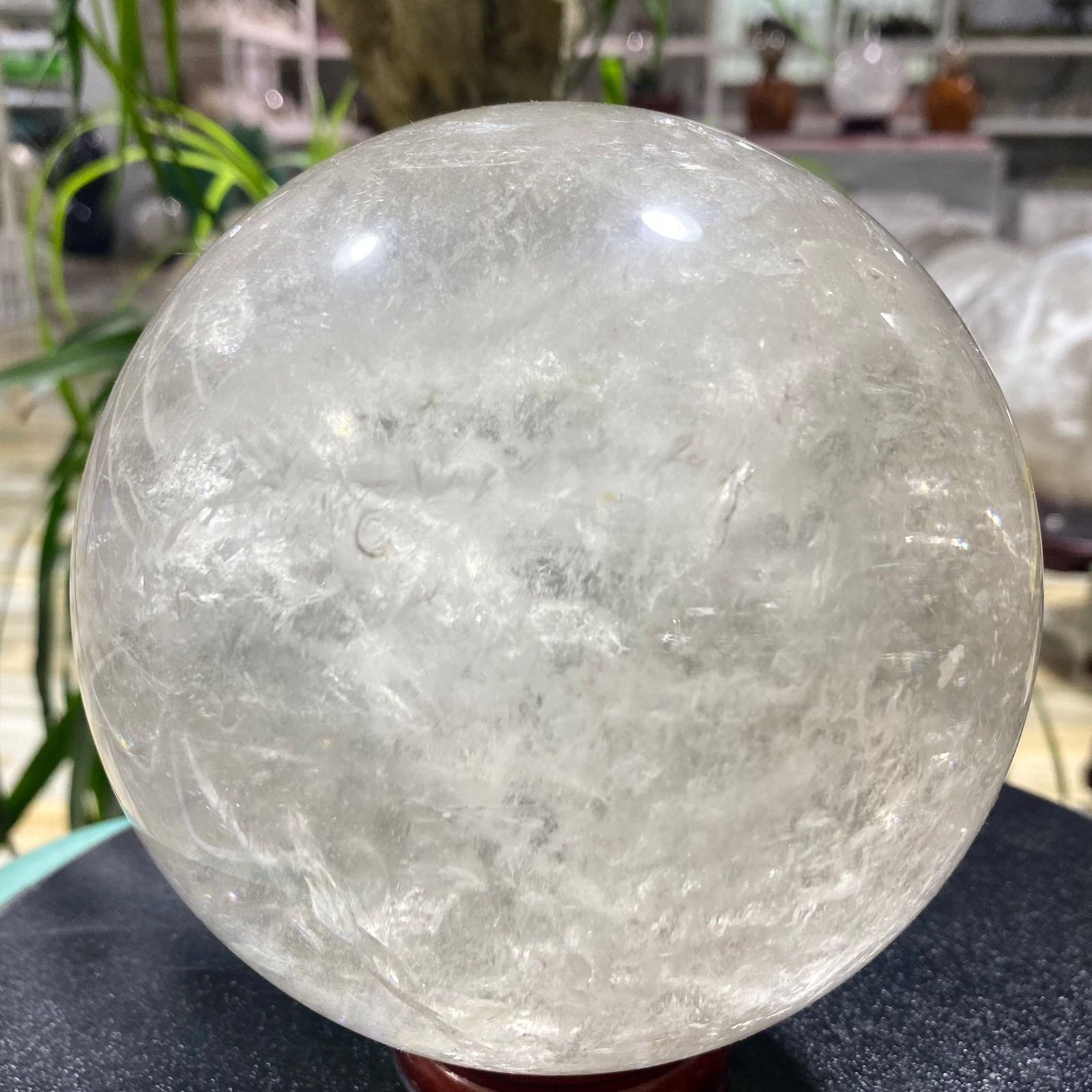 6.63LB Naturalwhite crystal transparent quartz crystal ball Reiki repair