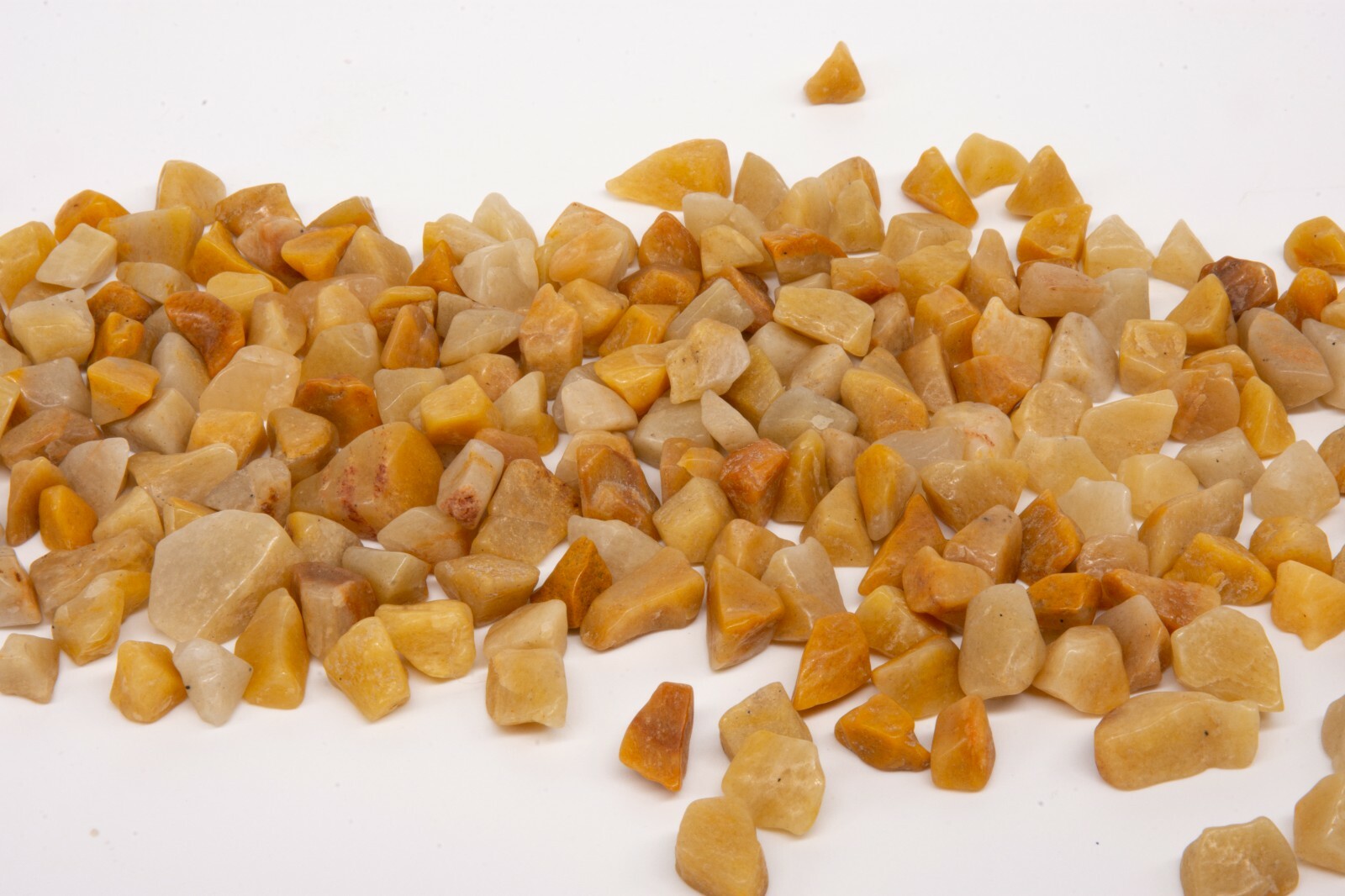 Grade AAA 100% Natural Tumbled Yellow Aventurine 9mm to 12mm