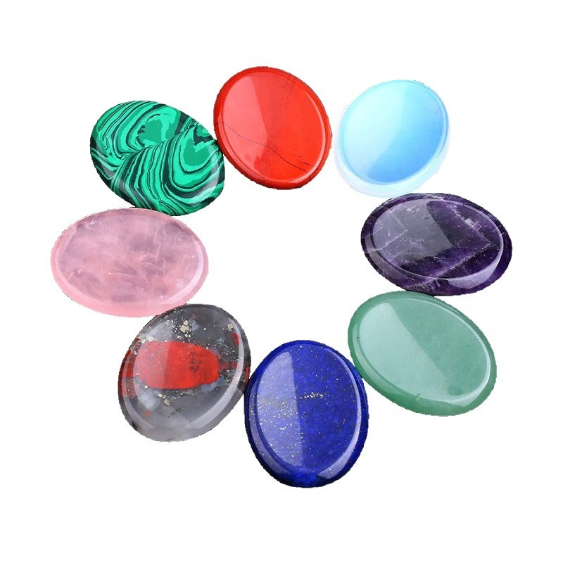 Natural Agate Thumb Massage Stone – Worry Stone for Stress Relief