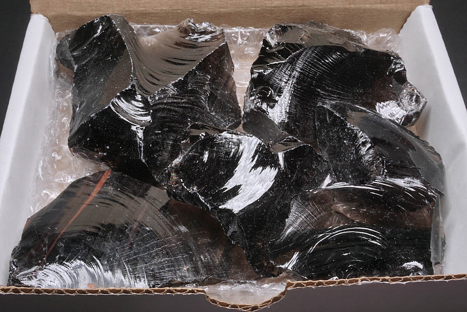 Obsidian 10 OZ Lot Natural Black Volcanic Glass Obsidian Crystal Chunks