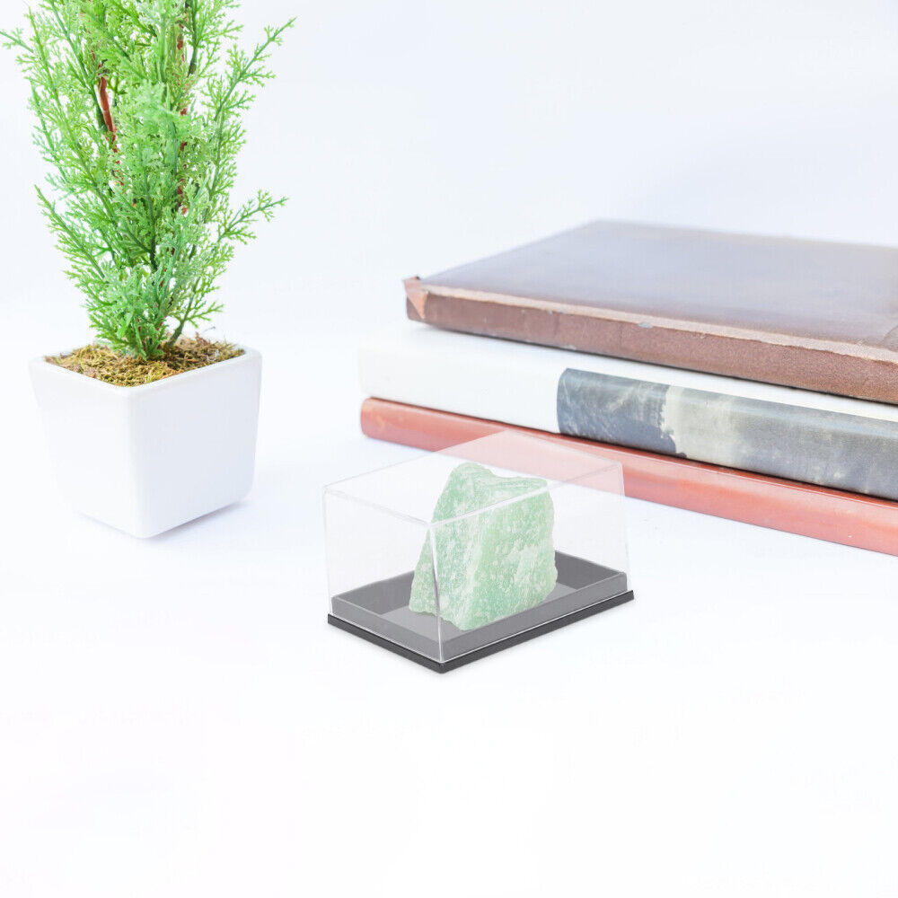 6pcs Transparent Boxes Plastic Showing Boxes Mineral Specimen Box for Shop Home