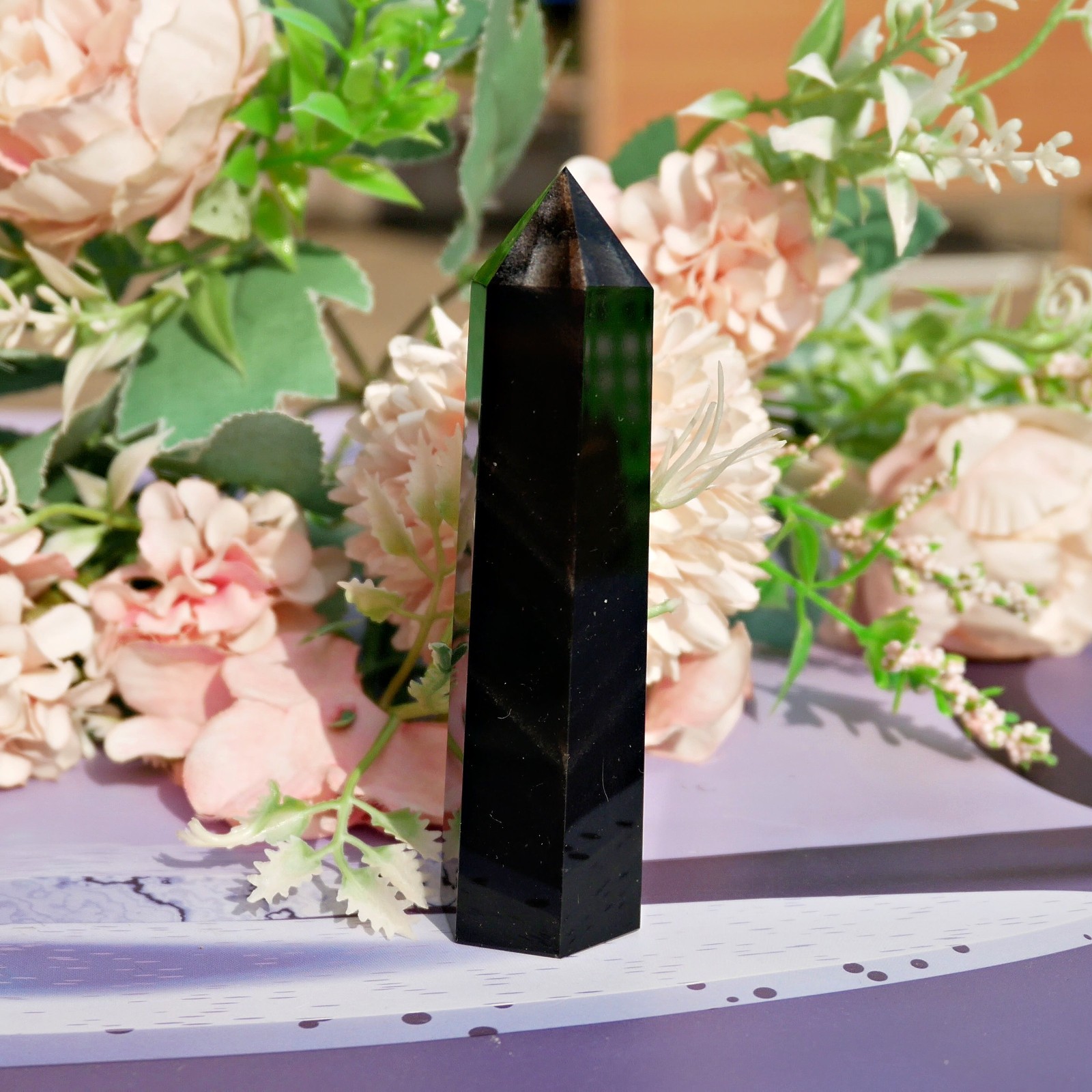 Wholesale 1 LB Silver Sheen Obsidian Points Bulk Lot Crystal Healing Wand Resale