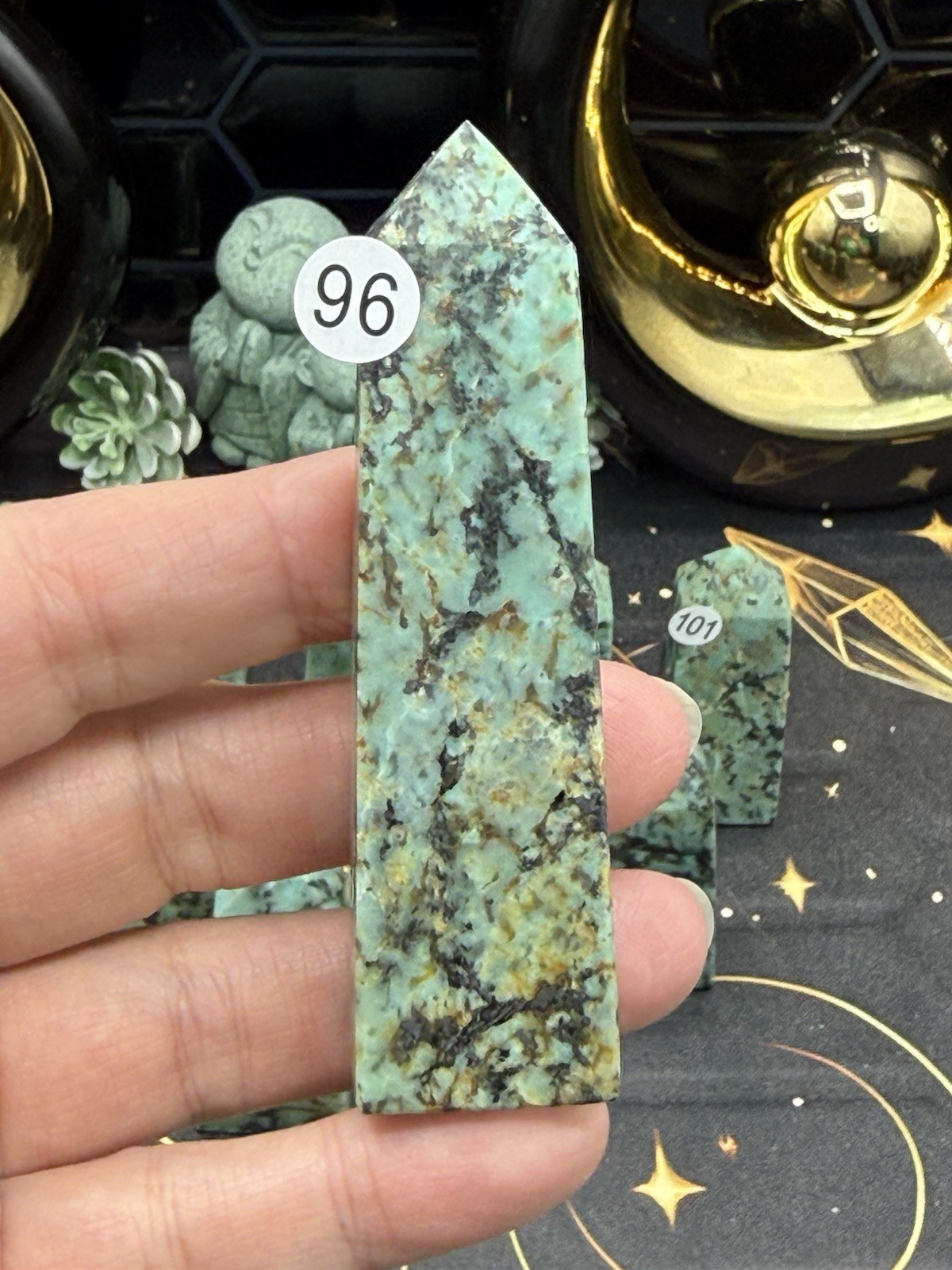 Natural African Turquoise small/mini Points Free shipping