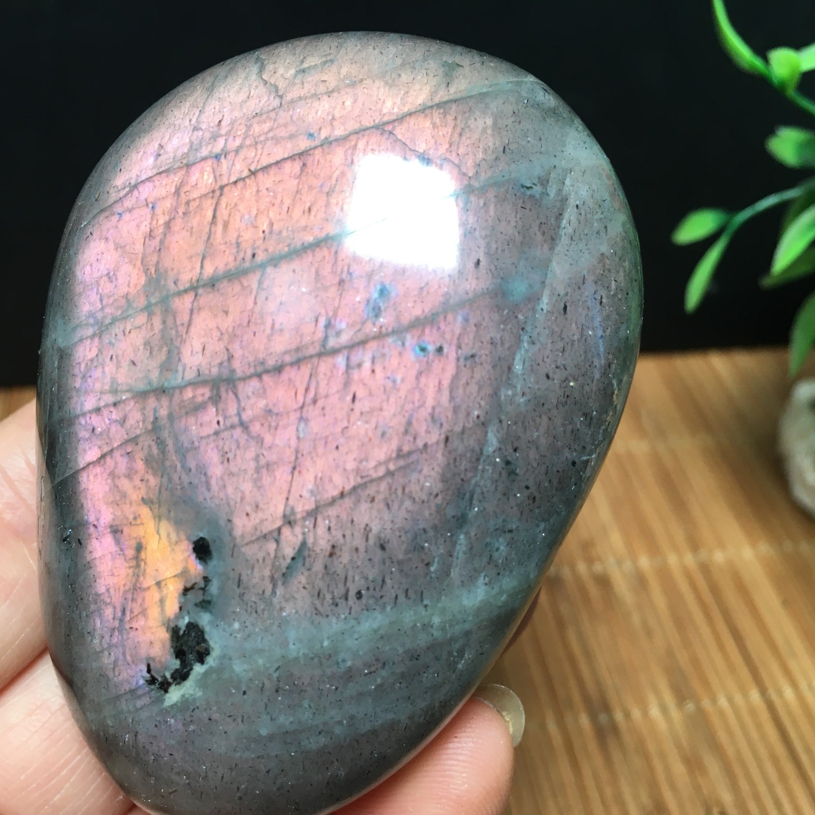 146g Natural Polished Labradorite plamstone Crystal Specimen fb1767
