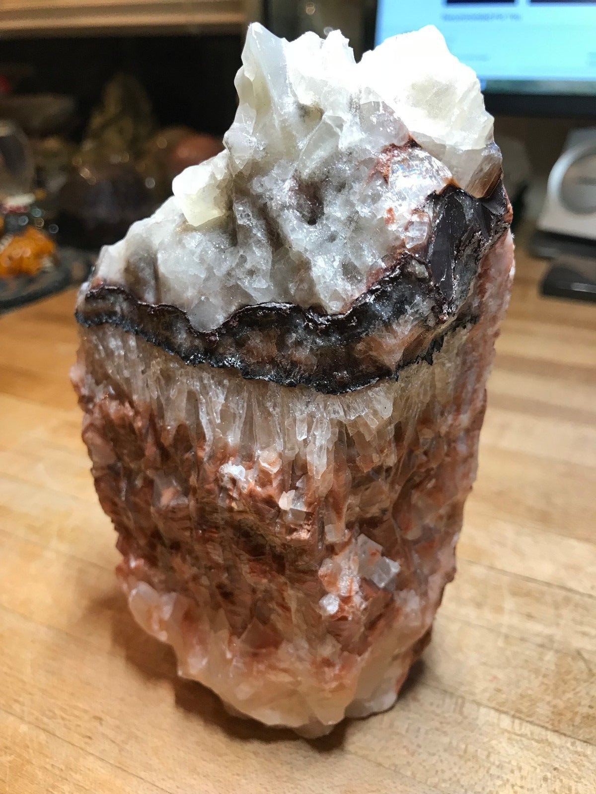 Multicolored Calcite Crystal Mineral Gemstone Medium Natural Rock Specimen 008