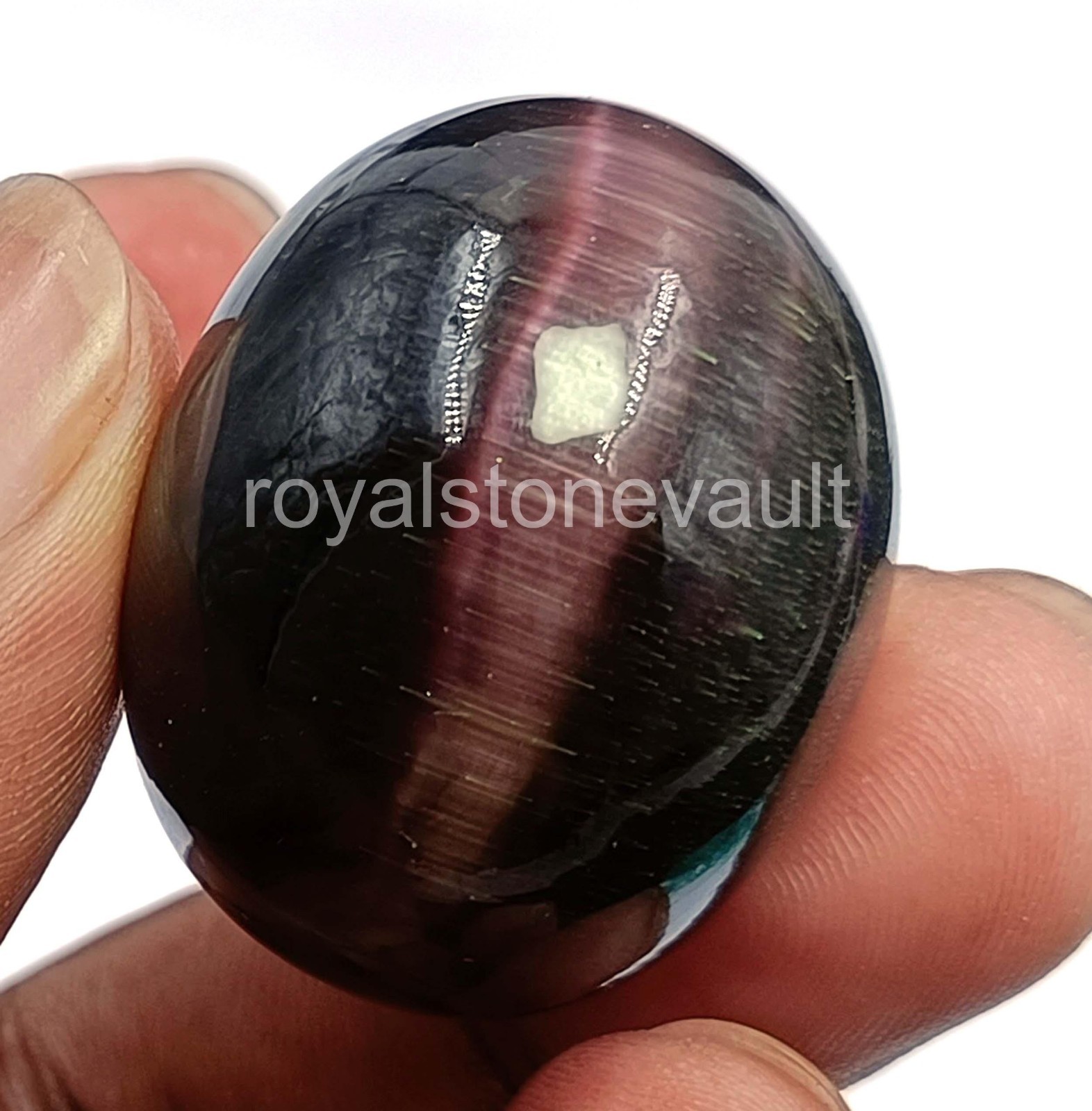 135.00 Ct Oval Shape Lab-Created Cats Eye Brown IGL Certified Loose Gems 5AOI