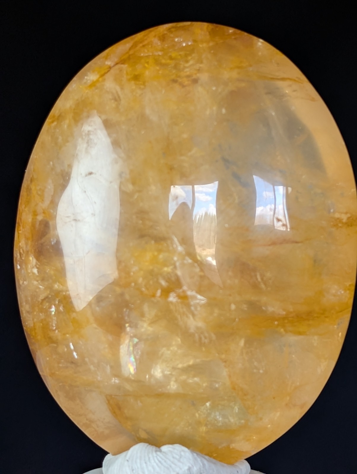 Golden Healer Palmstone Crystal Gemstone Healing Chakra