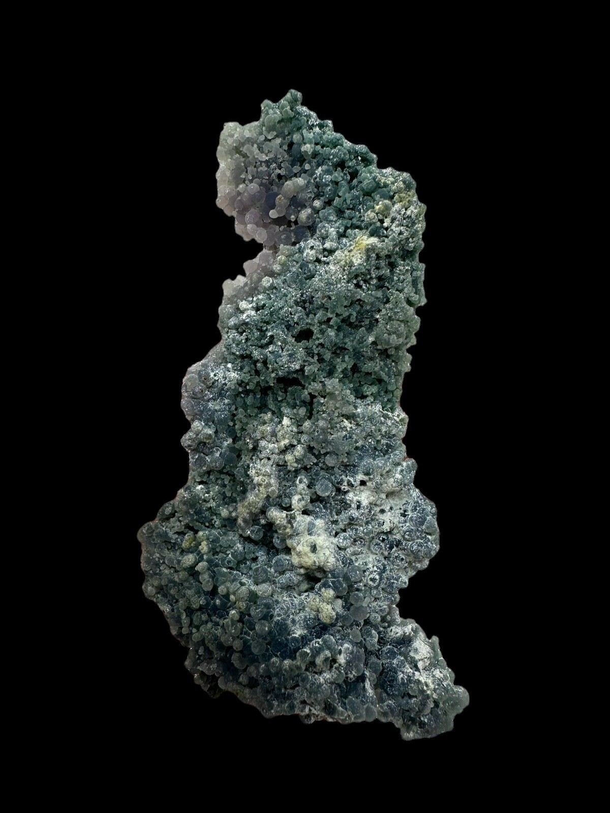Iridescent Blue Grape Agate Cluster Botryoidal Mineral Specimen Chalcedony
