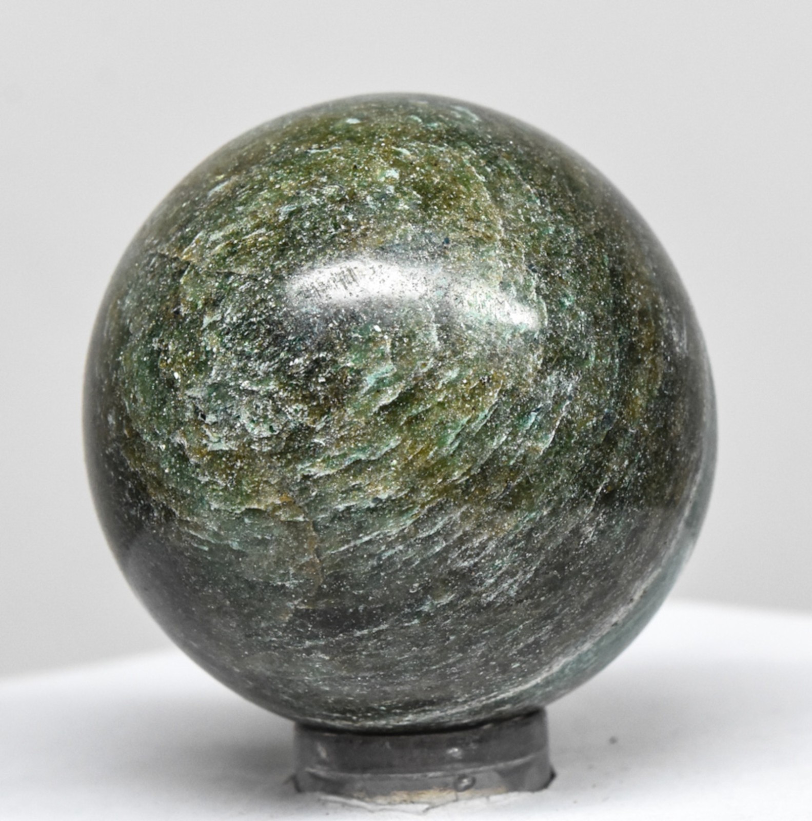 39mm Dark Green Quartz Sphere Polished Natural Gemstone Crystal Mineral – India