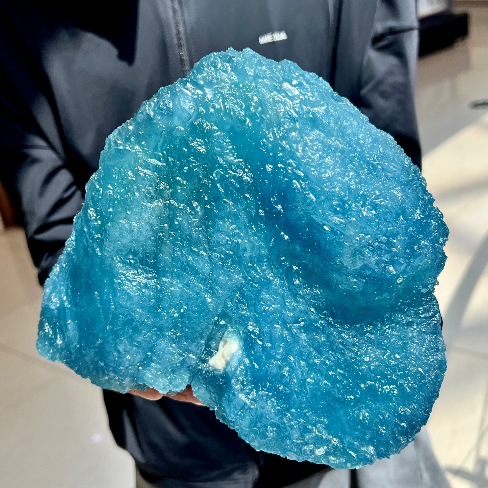 10LB pound natural aquamarine quartz crystal mineral sample for Reiki healing