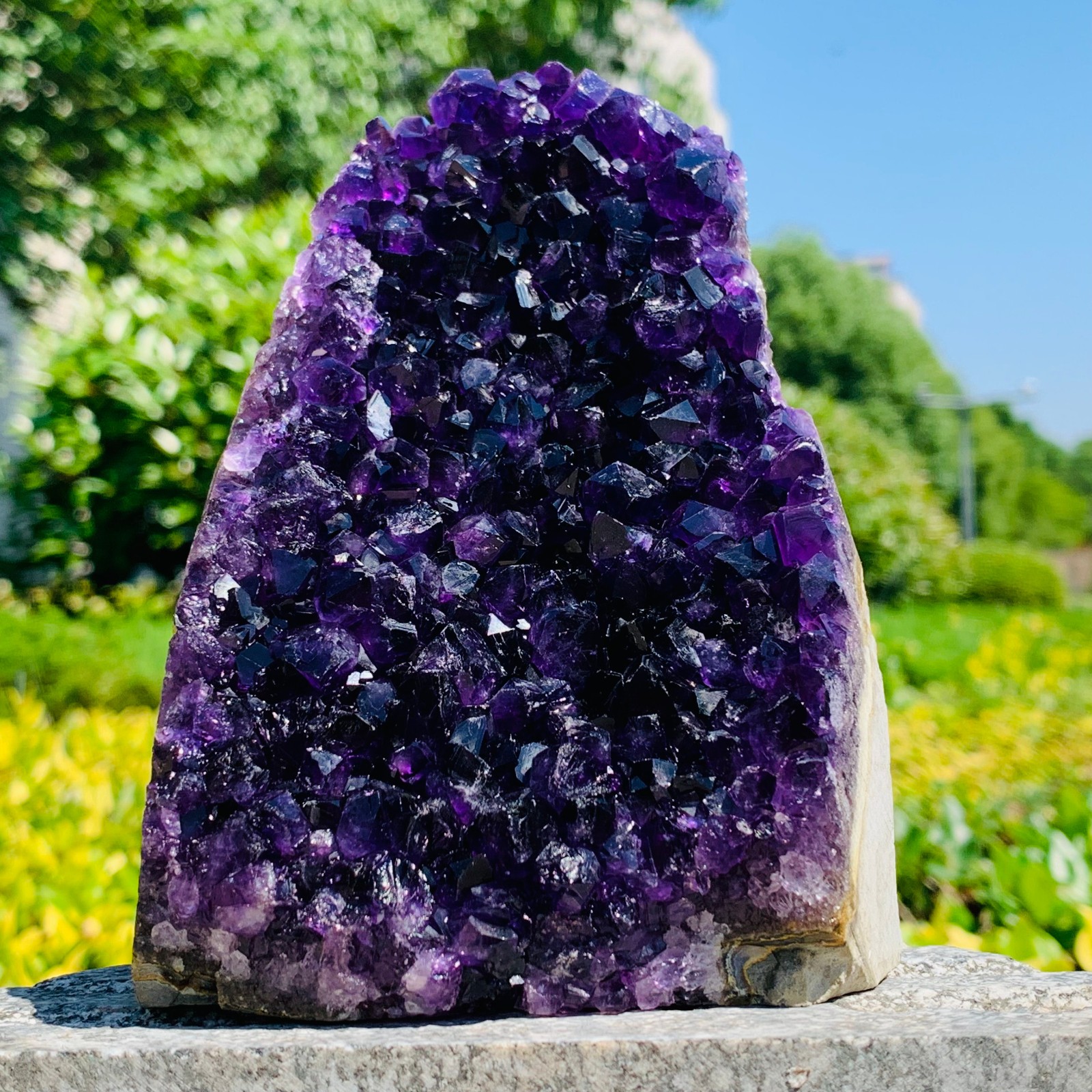 2.57LB High Quality Natural Amethyst quartz cluster crystal specimen Healing
