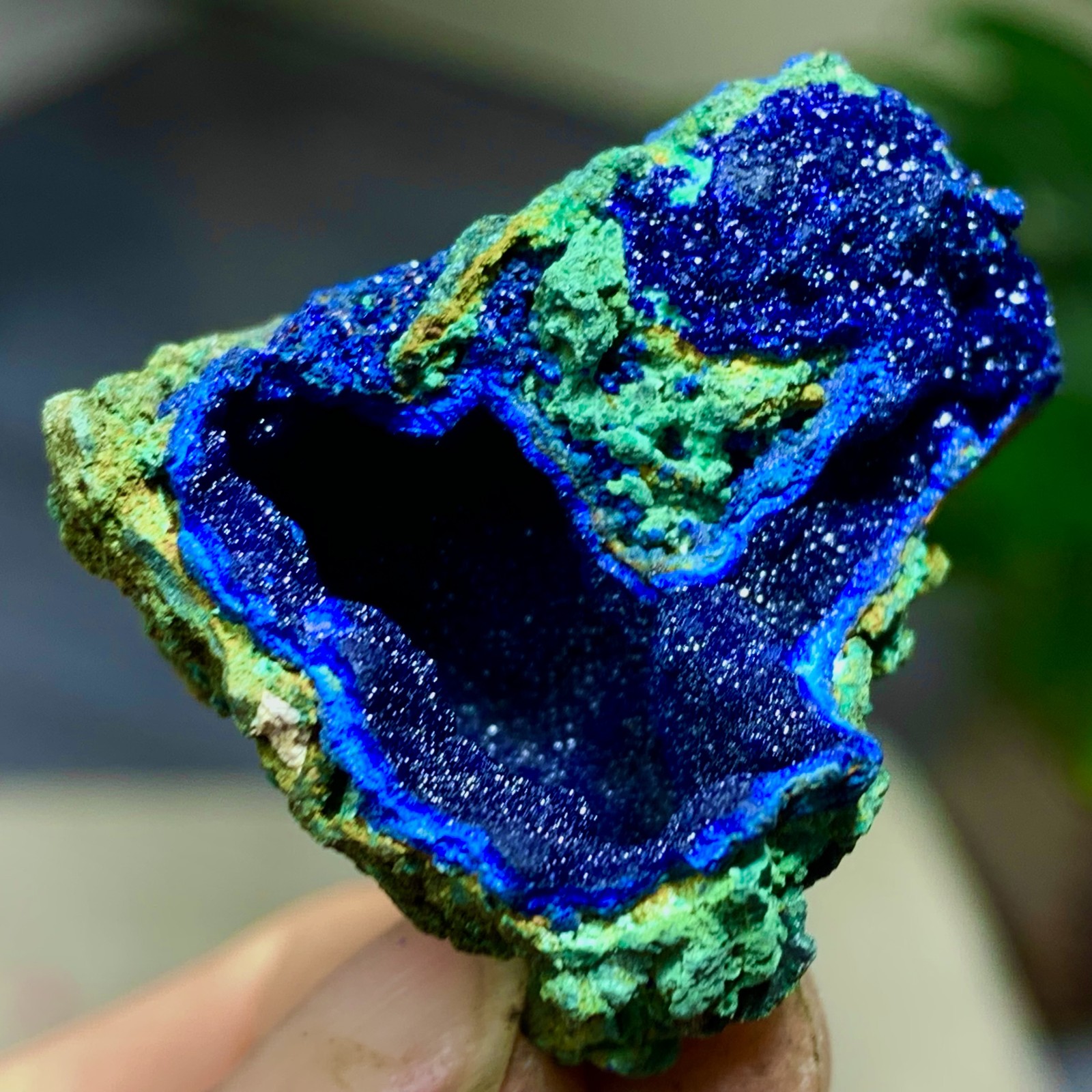 16G BEST NATURAL Azurite/Malachite crystalminerals specimens-
